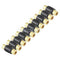 Black 10x Golden RCA AV Audio Video Coupler Female to Female Cable Connector