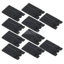 10Pcs 2in1 Silicone Cell Phone Adhesive Holder Credit Card Pouch Stand Black