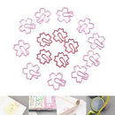 2Pcs Pink Red Sakura Cherry Blossom Flowers Paperclips Planners Paper Clips