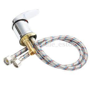 60cm Beauty Salon Shampoo Bowl Sink Hot & Cold Faucet Spray Hose Repalcement