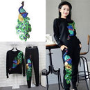 Women Sequin Peacock Embroidery Applique Patch Sew On Clothes Accessory Diy XF9
