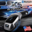 Car Kit Handsfree Wireless Bluetooth FM Transmitter LCD MP3 Player USB Charger