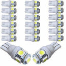 50Pcs Super White T10 Wedge 5-SMD 5050 LED Light bulbs W5W 2825 158 192 168 194