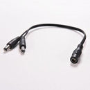 5.5x2.1mm CCTV Camera 1 Female to 2 Male DC 12V Power Splitter Cable Adapter 2DF