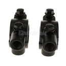2x Motorcycle Bike 7/8'' Handlebar Mirror Mounting Clamp Bracket Clip Black
