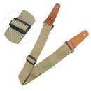 Adjustable Army Green Soft Leather Thick Strap for Electric Acoustic Guitar Bass