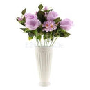 9Head Artificial Rose Flowers Silk Bouquet Bridal Home Vase Decor DIY Purple
