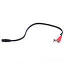 3.5mm 1/8" Stereo Female to 2 Male RCA Jack Adapter AUX Audio Y Cable Splitter