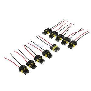 10pcs 9005 9006 Adapter Wiring Harness Sockets Wire For Headlights Fog Light