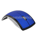 Laptop PC 2.4GHz Wireless Foldable Folding Arch Optical Mouse USB Mice Blue