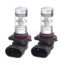 2pcs Ice Blue H10 9145 100W Auto Car Head Light Lamp LED Bulb Quick Response