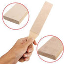 Wood Handle Leather Sharpening Strop For Razors 2 Sided Knives Polish Compound