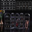 Clear Acrylic Earrings Necklace Jewelry Display Rack Stand Organizer Holder