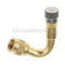 45 Degree Angled Car Truck Brass Tire Valve Stem Extension Adapter Connector