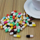 50Pcs Message in a Bottle Capsule Letter Cute Love Friendship Half Color Pills N
