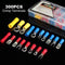 300Pcs Assorted Crimp Terminals Set Insulated Electrical Wiring Connector Kit