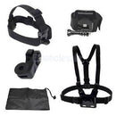 Chest Wrist Head Strap Belt + 1/4" Connecter Kit for Gopro Hero SJCAM SJ6000