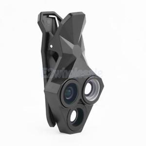 3 in 1 Phone Camera Lens Kit 160 Fisheye , 0.65X Wide Angle , 20X Macro Lens