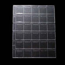 1Pc 30 Classic Coin Collection Storage Album Page Folder Clear Pockets Holder