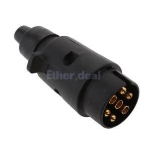 Truck Trailer Caravan 7 Way Plug Connector Socket Wiring Connection