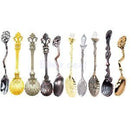 10pcs Retro Shape Handle Coffee Spoon Tea Dessert Soup Condiment Scoop