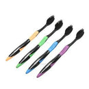 4PCS Double Ultra Soft Toothbrush Bamboo Charcoal Nano Brush Oral Dental Care
