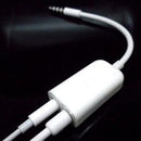 3.5mm AUX Audio Mic Splitter Cable Earphone Headphone Adapter 1 Male To 2 Female