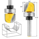 1/4'' Shank 3/4'' Diameter Bowl Router Bit Dish Tray Carving Woodwork Cutter Kit