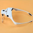Magnifying Glass Lens LED Light Lamp Visor Head Loupe Jeweler Headband Magnifier