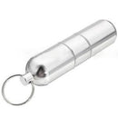 Mini Aluminum Alloy Cigarette Capsule Case Pouch Pocket Camping Keychain Ring