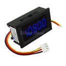 DC 3.5-30V Mini 5 Digit Digital Blue LED Voltmeter Volt Meter Panel Car