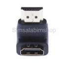 90 Degree+ 270 Degree Right Angle HDMI Male to Female HD Adapter for HDTV