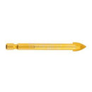 5pcs Hex Shank 10mm Tip Glass Tiles Cutting Thread Drill Bits Slotted Point