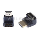 90 Degree+ 270 Degree Right Angle HDMI Male to Female HD Adapter for HDTV