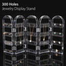 Clear Acrylic Earrings Necklace Jewelry Display Rack Stand Organizer Holder