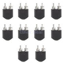 10xDual 2-RCA Male to 3.5mm Female Stereo Audio Converter Adapter RCA