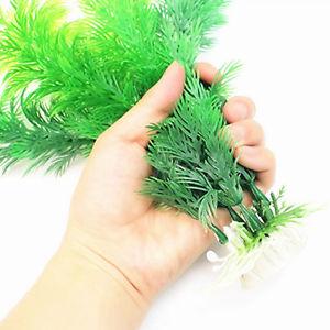 2016 Fish Tank Aquarium Decor Green Artificial Plastic Underwater Grass Plant SP