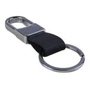 New Fashion Black Leather Strap Keyring Keychain Key Chain Ring Key Fob