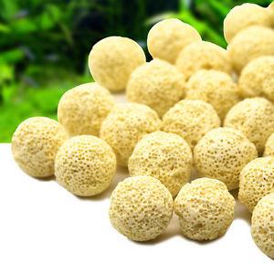 10pcs Aquarium Porous Ceramic filter media Net Bag- Biological ball fish tank SP