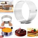 Adjustable Round Stainless Steel DIY Mousse Cake Ring Mold Layer Slicer Cutter