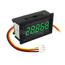 DC 3.5-30V 3 Wire Green LED 5-Digital Display Voltage Voltmeter Panel