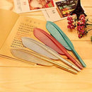 Colorful Feather Shape Gel Ink Pen Rollerball Refills Stationery School Things