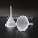 2x 60mm Plastic Clear Long Stem Gauge Funnel For Lab Tester Liquid Spout