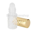 5Pcs 5ml Transparent Replacement Travel Empty Roll-on Glass Perfume Bottle