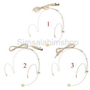Professional Ear Hook Wired Headworn Condenser Microphone 3Pin Skin Color