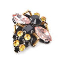 1x bee sequins rhinestones beads applique patches clothing bags decor sew on