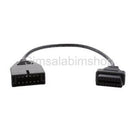 Car Error Fixing 12 Pin To 16 Pin OBD2 OBDII Scanner Cable Adapter For GM