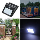 Waterproof 8 LED Solar Power PIR Motion Sensor Wall Light Outdoor Garden Lamp