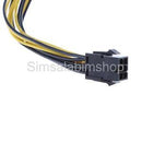 6 Pin Male to 2x PCIe 8Pin (6+2Pin) Male Graphics Video Card Cable Adapter