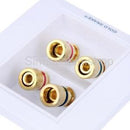 2pcs 2+4 Binding Post Banana Plug Speaker Audio Surround Wall Face Plate